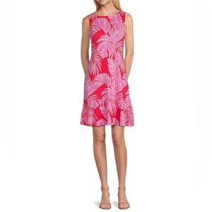 Tommy Bahama Darcy Peninsula Palms Stretch Jersey Dress Womens Size Large